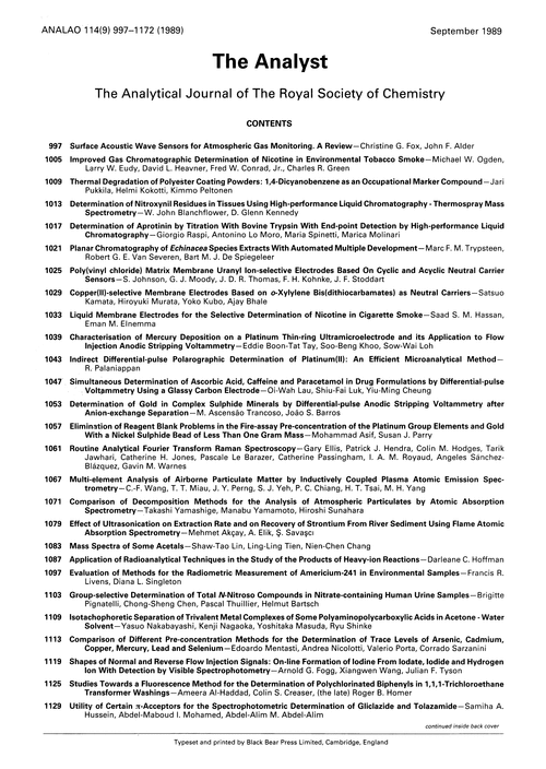 Contents pages
