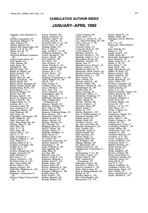 Cumulative author index