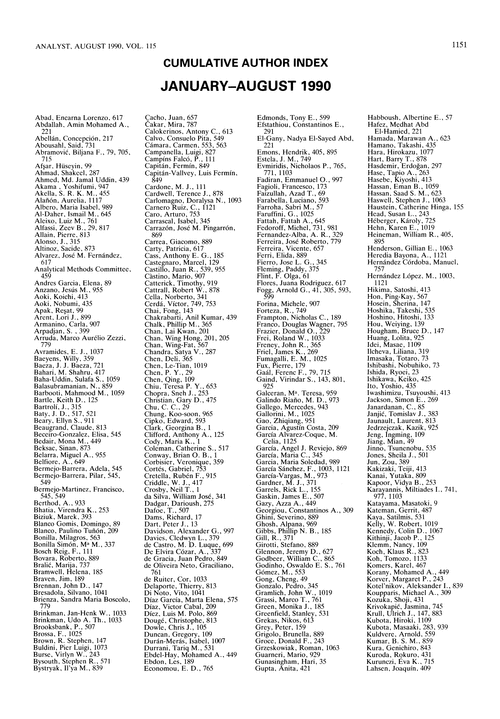 Cumulative author index