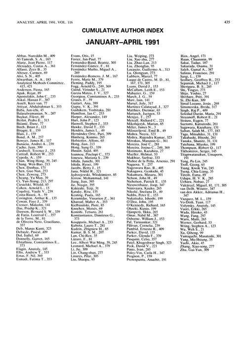 Cumulative author index