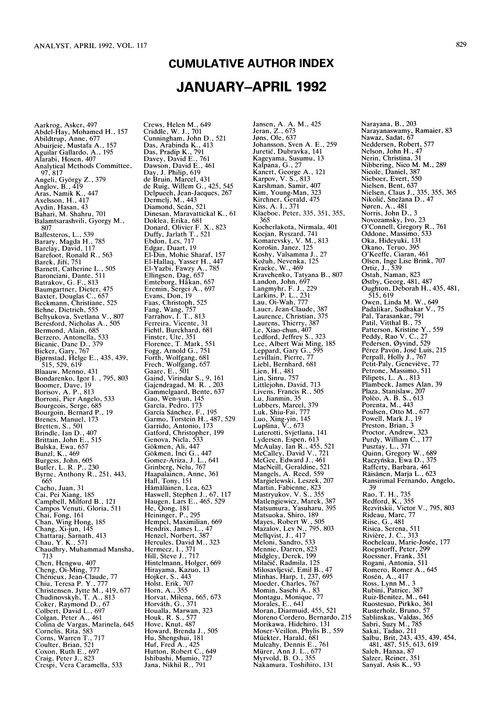 Cumulative author index