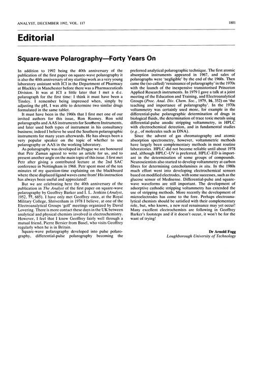 Editorial. Square-wave polarography—forty year on