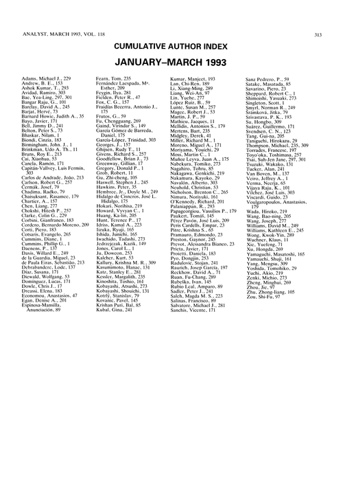 Cumulative author index
