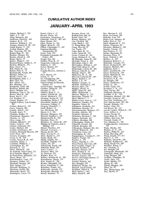 Cumulative author index