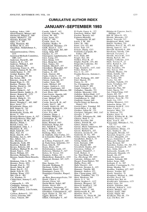 Cumulative author index