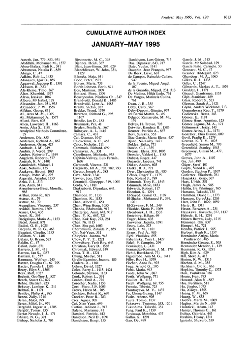 Cumulative author index