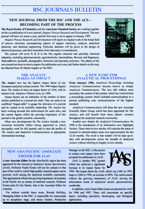 RSC Journals Bulletin Analyst (RSC Publishing)
