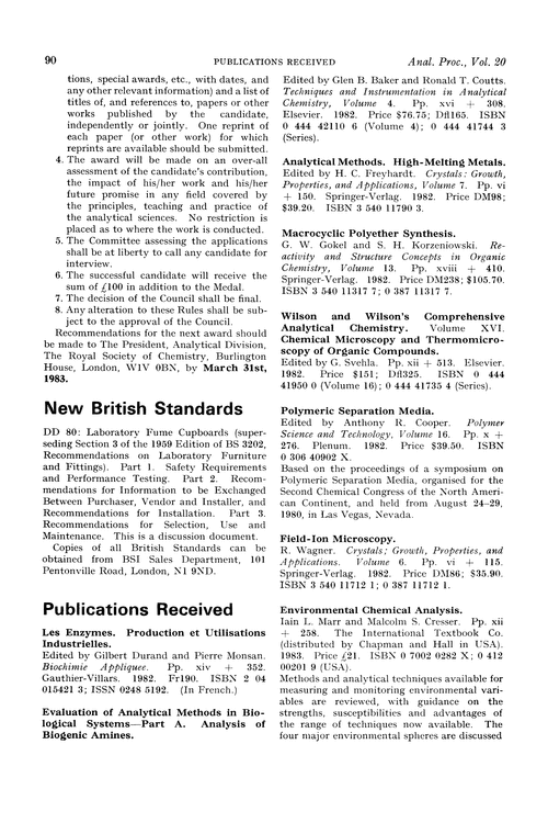 New British Standards