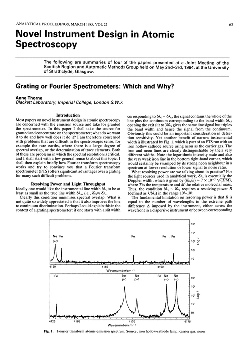 Novel instrument design in atomic spectroscopy