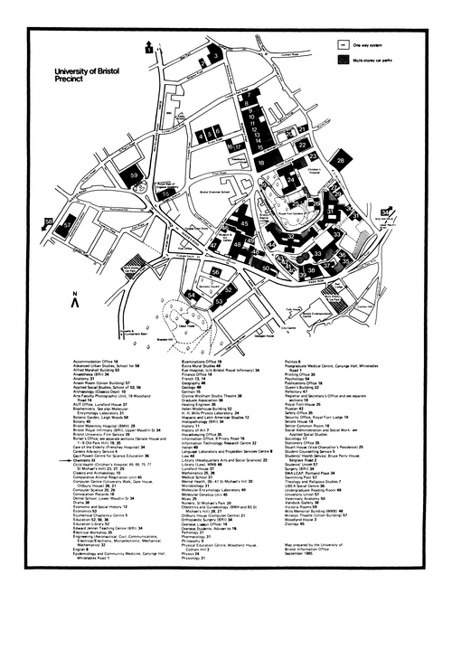 Map of University