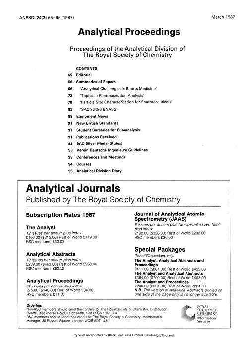Contents pages
