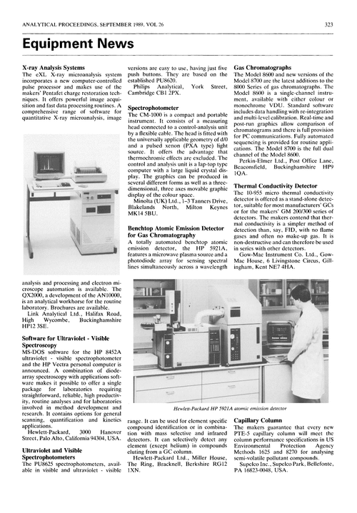 Equipment news
