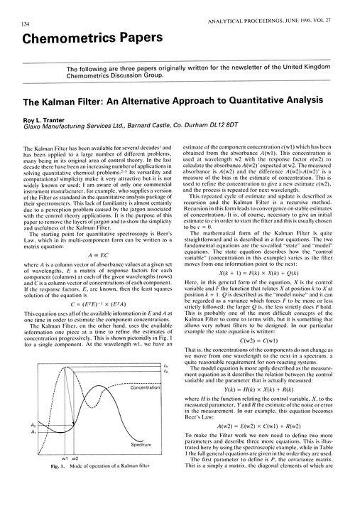 Chemometric papers