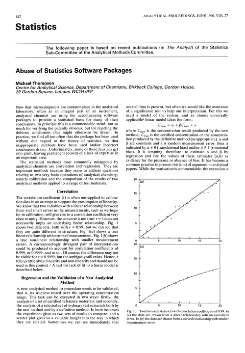 Statistics. Abuse of statistics software packages