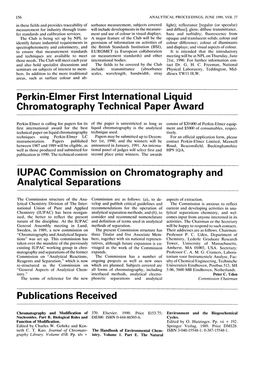 Publications received
