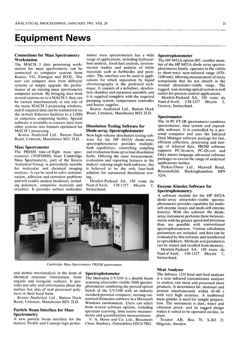 Equipment news