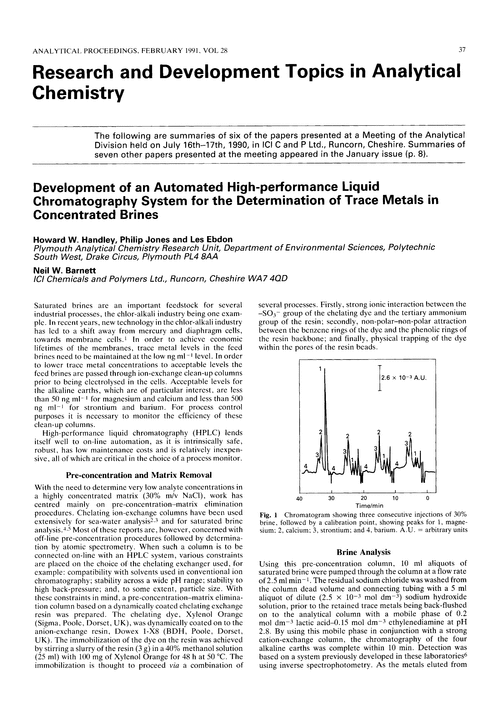 research paper topics in analytical chemistry