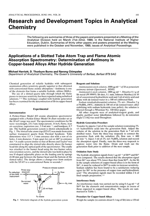 research topics in analytical chemistry pdf