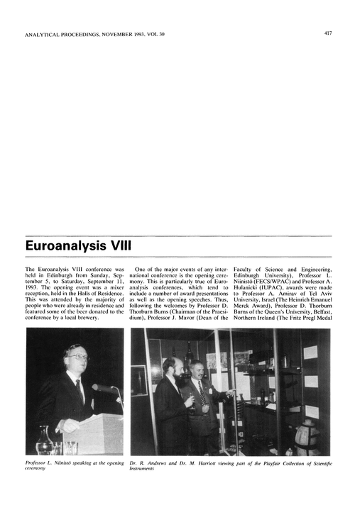 Euroanalysis VIII
