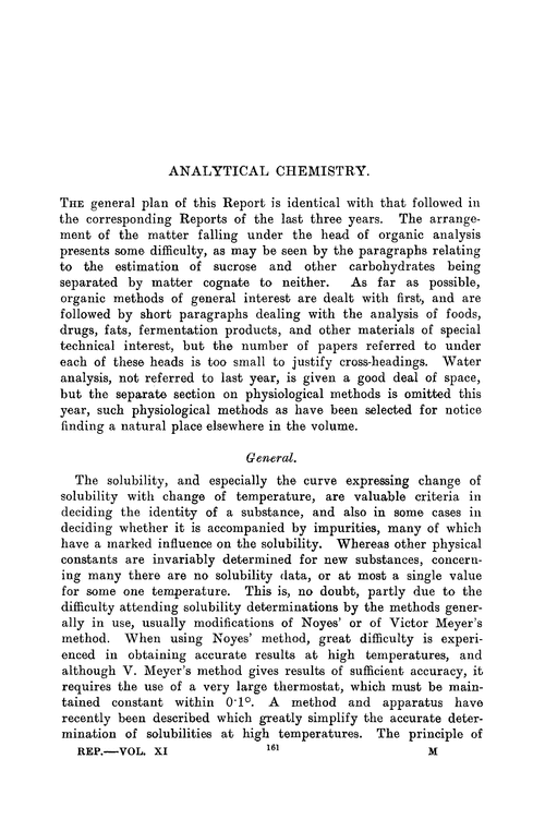 Analytical chemistry