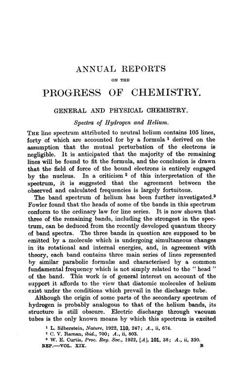 General and physical chemistry
