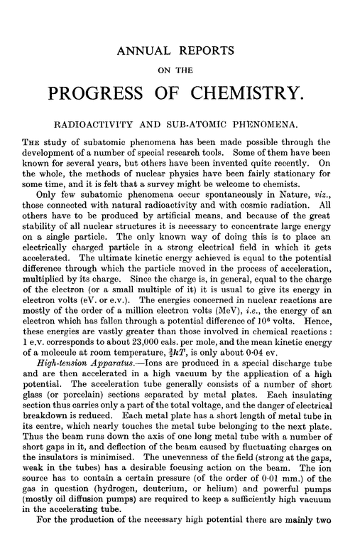 Radioactivity and sub-atomic phenomena