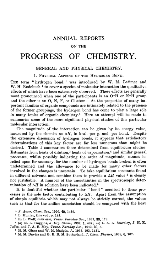 General and physical chemistry