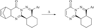 Graphical abstract: Preparation of pyrimido[2,1-a]phthalazines and an aminopyrimido[2,1-a]isoindole by retro Diels–Alder reaction