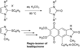 Graphical abstract: Synthesis of a regio-isomer of kealiiquinone, a marine benzimidazole alkaloid