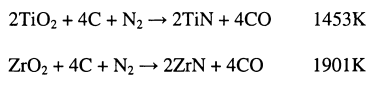 Graphical abstract: Preparation of tetragonal zirconia containing titanium nitride powder by selective nitridation