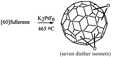 Graphical abstract: Isolation and characterisation of bis(oxahomo)fullerene derivatives of C60F18