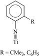 Graphical abstract: 2-tert-Butyl and 2-phenylphenylimido complexes of titanium(IV) and their olefin polymerisation activity