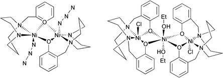 Graphical abstract: Novel nickel(II) complexes with diazamesocyclic ligands functionalized by additional phenol donor pendant(s): synthesis, characterization, crystal structures and magnetic properties