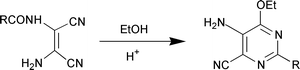Graphical abstract: Synthesis of novel 5-amino-6-ethoxy-2-alkylpyrimidine-4-carbonitriles