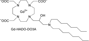 Graphical abstract: Gadolinium DO3A derivatives mimicking phospholipids; preparation and in vitro evaluation as pH responsive MRI contrast agents