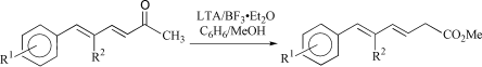 Graphical abstract: Synthesis of substituted hexa-3,5-dienoic acid methyl esters from conjugated dienones