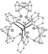 Graphical abstract: 1,1′-Bis(2-pyridylthio)ferrocene: a new ligand in gold and silver chemistry