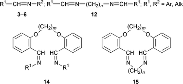 Graphical abstract: Synthesis of imines, diimines and macrocyclic diimines as possible ligands, in aqueous solution