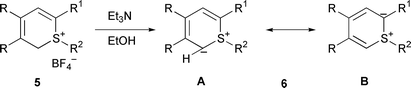 Graphical abstract: Synthesis and thermal transformation of stable monocyclic λ4-thiabenzenes