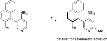 Graphical abstract: Atropisomeric α-methyl substituted analogues of 4-(dimethylamino)pyridine: synthesis and evaluation as acyl transfer catalysts
