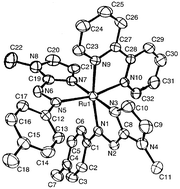 Graphical abstract: Heteroleptic tris-chelates of ruthenium(ii)-bipyridine-arylazoimidazoles: Synthesis, spectral characterisation and electrochemical properties. Single crystal X-ray structure of [(2,2′-bipyridine)-bis-{1-methyl-2-(p-tolylazo)imidazole}ruthenium(ii)] perchlorate