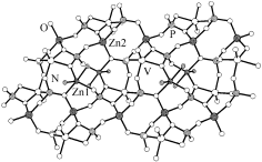 Graphical abstract: The unique dual role of zinc atoms in a mixed zinc–vanadium phosphate [Zn(phen)Zn(VO)(PO4)2]