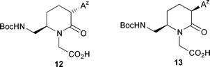 Graphical abstract: Synthesis of (3R,6R)- and (3S,6R)-piperidinone PNA