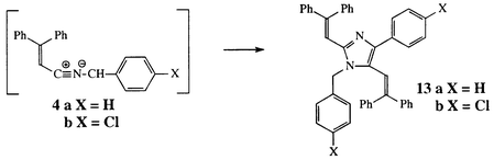 Graphical abstract: A novel synthesis of imidazoles via the cycloaddition of nitrile ylides to their imidoyl chloride precursors