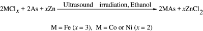 Graphical abstract: A safe sonochemical route to iron, cobalt and nickel monoarsenides