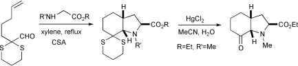 Graphical abstract: Intramolecular azomethine ylide cycloaddition reactions to give octahydroindoles