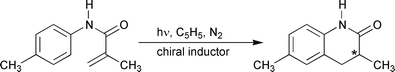 Graphical abstract: Enantioselective photocyclization of p-toluidides of α,β-unsaturated carboxylic acids in solution. A mechanistic and preparative study