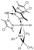 Graphical abstract: Diastereoselective C–H bond activation of diisopropylamine at a hydridotris(pyrazolyl)borato rhodium fragment