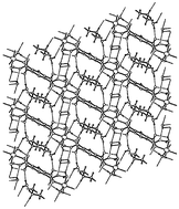 Graphical abstract: Anionic metal–organic and cationic organic layer alternation in the coordination polymers [{M(BTEC)(OH2)4}·{C4H12N2}·4H2O]n (M = Co, Ni, and Zn; BTEC = 1,2,4,5-benzenetetracarboxylate)