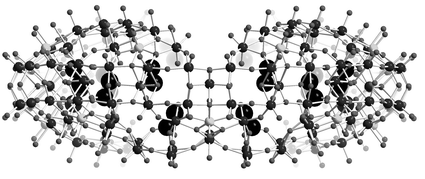 Graphical abstract: Mimicking oxide surfaces: different types of defects and ligand coordination at well defined positions of a molybdenum oxide based nanocluster